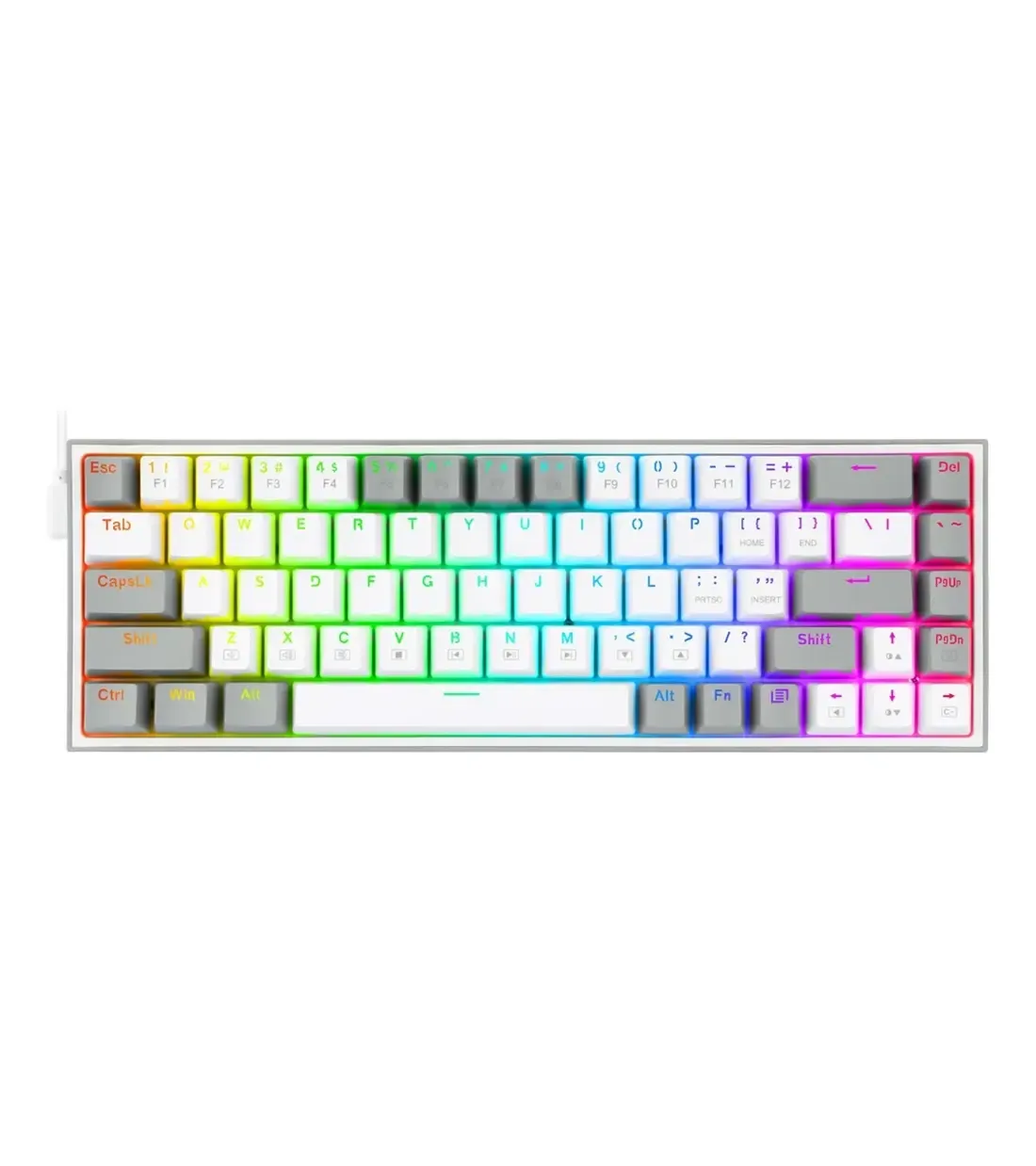 کیبورد مخصوص بازی ردراگون مدل Castor K631 Grey