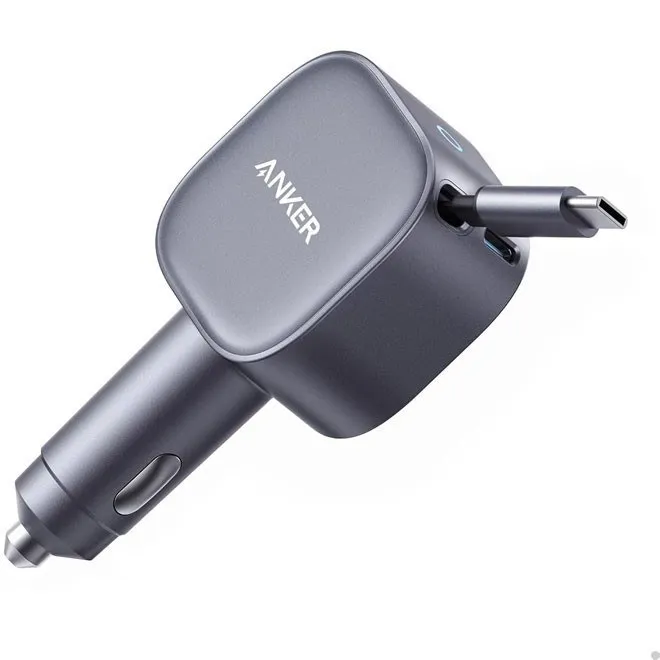 شارژر فندکی انکر مدل A2738 توان ۷۵ وات با دو پورت USB