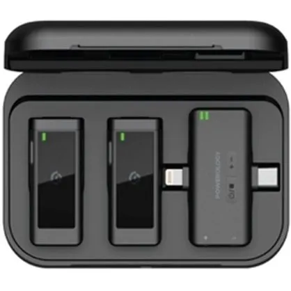 میکروفون وایرلس دو مخاطبه پاورولوژی مدل PWMIC2BK